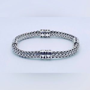 🌷JOHN HARDY STERLING SILVER  FOUR STATION DOT COLLECTION BRACELET NWOT